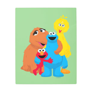 セサミストリート  グループ・ハグ メタルプリント