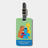 セサミストリート |グループ・ハグ ラゲッジタグ (正面縦)