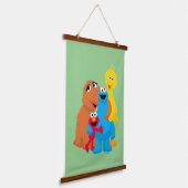 セサミストリート |グループ・ハグ 吊り下げ型タペストリー (傾斜あり)