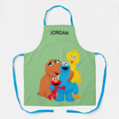 セサミストリート |グループ・ハグ |名前の追加 エプロン (正面)