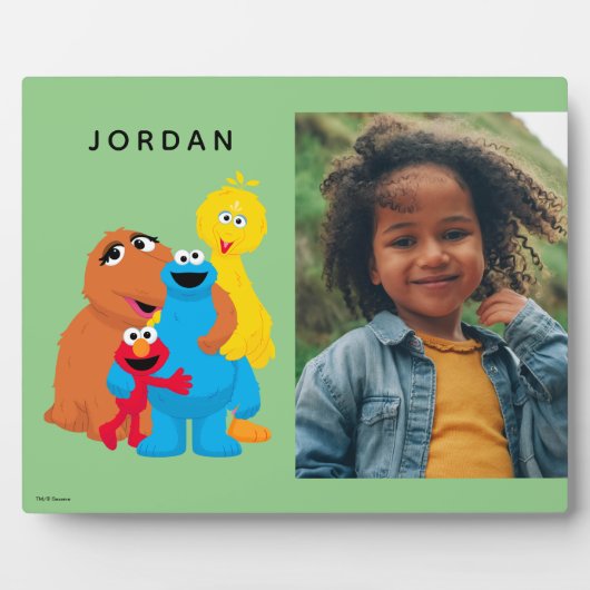 セサミストリート |グループ・ハグ |名前の追加 フォトプラーク (正面)