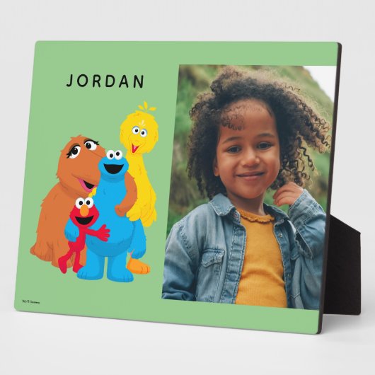 セサミストリート |グループ・ハグ |名前の追加 フォトプラーク (側面)