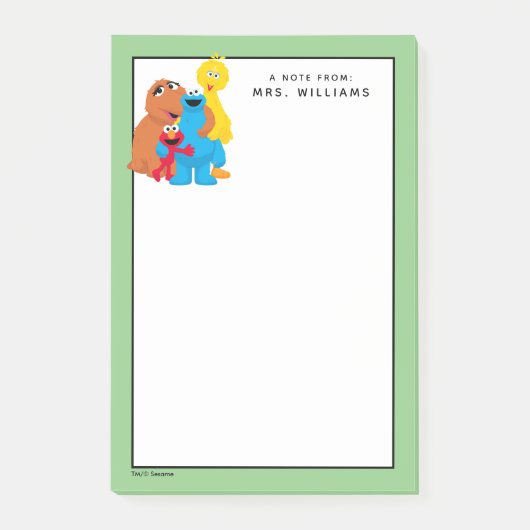 セサミストリート |グループ・ハグ |名前の追加 ポストイット (正面)