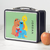 セサミストリート |グループ・ハグ |名前の追加 メタルランチボックス (インサイチュ)