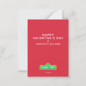 セサミストリート | グローバーのバレンタインハート ノートカード (裏面)