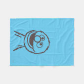 セサミストリート |グローバー フリースブランケット (正面(横))