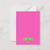 セサミストリート | コーキー・モンスターのハートの手のサイン ノートカード (裏面)