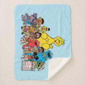 セサミストリート |ゴマぶら下がったパール シェルパブランケット (正面)