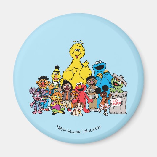 セサミストリート |ゴマぶら下がったパール マグネット (正面)