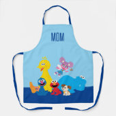 セサミストリート |ゴマカラフルストリートパール エプロン (正面)