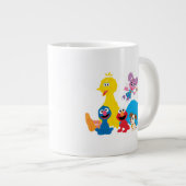 セサミストリート |ゴマカラフルストリートパール ジャンボコーヒーマグカップ (正面右)