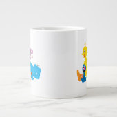 セサミストリート |ゴマカラフルストリートパール ジャンボコーヒーマグカップ (正面)