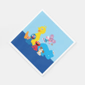 セサミストリート |ゴマカラフルストリートパール スタンダードランチョンナプキン (角)