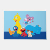 セサミストリート |ゴマカラフルストリートパール ドアマット (正面)