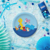 セサミストリート |ゴマカラフルストリートパール ペーパープレート (パーティー)