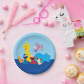 セサミストリート |ゴマカラフルストリートパール ペーパープレート (パーティー)