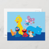 セサミストリート |ゴマカラフルストリートパール ポストカード (正面/裏面)