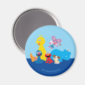 セサミストリート |ゴマカラフルストリートパール マグネット (正面/裏面)