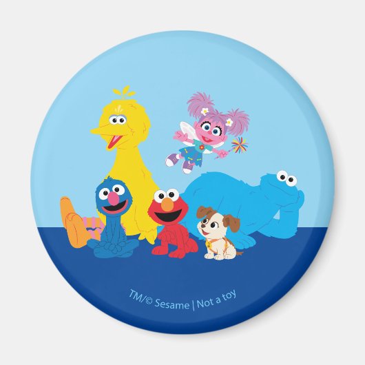 セサミストリート |ゴマカラフルストリートパール マグネット (正面)