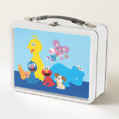 セサミストリート |ゴマカラフルストリートパール メタルランチボックス (正面)