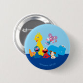 セサミストリート |ゴマカラフルストリートパール 缶バッジ (正面&裏面)