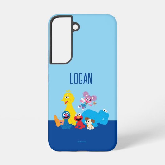 セサミストリート |ゴマカラフルストリートパール SAMSUNG GALAXYケース (裏面)