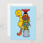 セサミストリート |ゴマストリートパルスのポーズ ポストカード (正面/裏面)