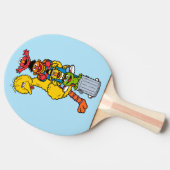 セサミストリート |ゴマストリートパルスのポーズ 卓球ラケット (横)