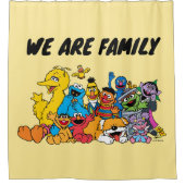 セサミストリート |ゴマパルスグループポートレート シャワーカーテン (正面)