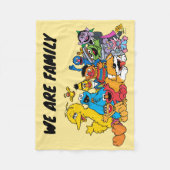 セサミストリート |ゴマパルスグループポートレート フリースブランケット (正面)