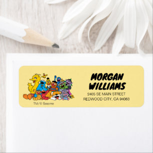 セサミストリート  ゴマパルスグループポートレート ラベル