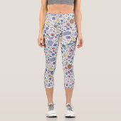 セサミストリート |ゴマパールのドードルパターン カプリレギンス (正面)