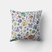 セサミストリート |ゴマパールのドードルパターン クッション (裏面)