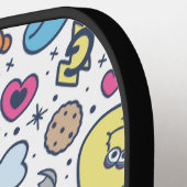 セサミストリート |ゴマパールのドードルパターン ピックルボールラケット (左詳細)