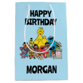 セサミストリート |ゴマパールハッピーバースデー ミディアムペーパーバッグ (正面)