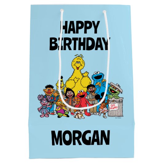 セサミストリート |ゴマパールハッピーバースデー ミディアムペーパーバッグ (裏面)