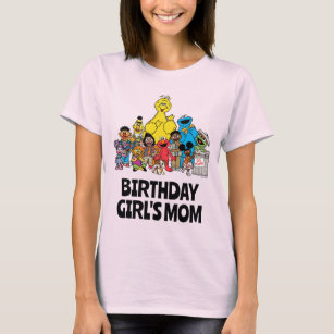 セサミストリート  ゴマパール誕生日ガールズママ Tシャツ
