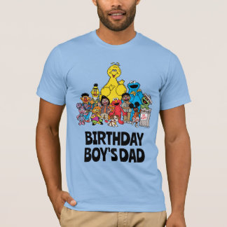 セサミストリート |ゴマパール誕生日少年のパパ Tシャツ