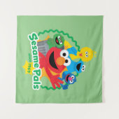 セサミストリート |ゴマパール1969年以降 タペストリー (正面(横))