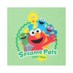 セサミストリート  ゴマパール1969年以降 メタルプリント