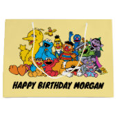 セサミストリート |ゴマパール |ハッピーバースデー ラージペーパーバッグ (正面)