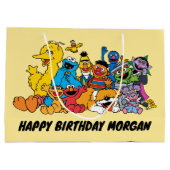 セサミストリート |ゴマパール |ハッピーバースデー ラージペーパーバッグ (裏面)