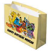 セサミストリート |ゴマパール |ハッピーバースデー ラージペーパーバッグ (裏面アングル)