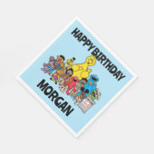 セサミストリート |ゴマパール |名前の追加 スタンダードランチョンナプキン (角)