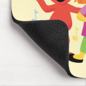 セサミストリート |ジュリア、エルモ&アビー踊り マウスパッド (コーナー)