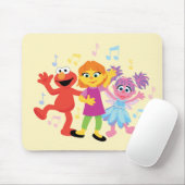 セサミストリート |ジュリア、エルモ&アビー踊り マウスパッド (マウス)