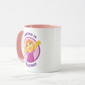 セサミストリート |ジュリア・ホールディング・フェザー マグカップ (正面左)