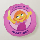 セサミストリート |ジュリア・ホールディング・フェザー ラウンドクッション (裏面)