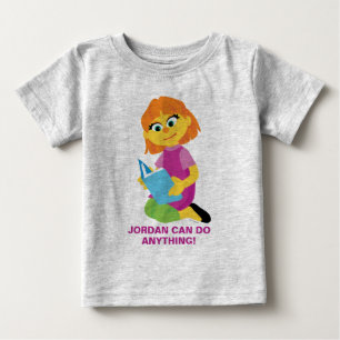 セサミストリート  ジュ読リアの本 ベビーTシャツ