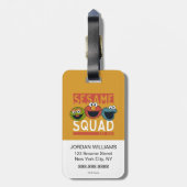 セサミストリート – セサミスクワッド ラゲッジタグ (裏面縦)